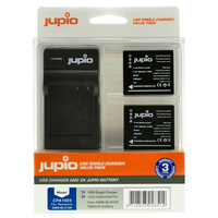 2 x Jupio Panasonic DMW-BLG10 Batteries & Single Charger Kit
