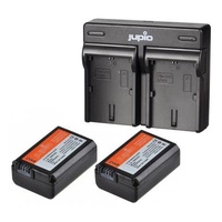 Jupio Sony Value Pack: 2 x NP-FW50 Batteries & Dual Charger