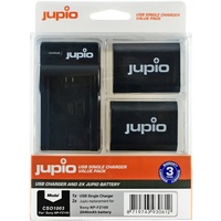 2 x Jupio Sony NP-FZ100 Batteries & Single Charger Kit