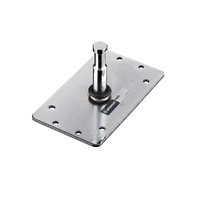 Avenger Baby Wall Plate with 16mm Fixed Spigot 8cm - Silver