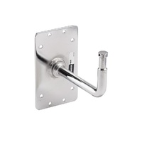Avenger Baby Wall Plate with 90° 16mm Fixed Spigot - Silver
