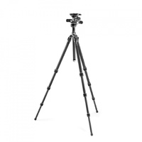 Gitzo Mountaineer, Series 2, 3-Way Fluid Head, Carbon Fibre, 4 Section Tripod Kit
