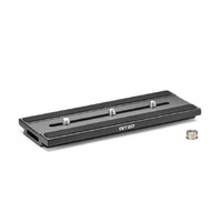 Gitzo QR Plate, Long D Profile with Rubber Grip