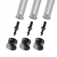Gitzo Short Spike & Rubber Foot, 38mm, Set of 3