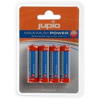 Jupio 4 x Rechargeable AA Batteries (2700mAh)