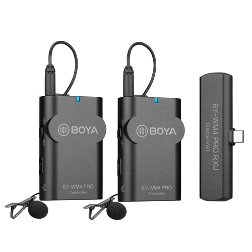 BOYA BY-WM4 Pro-K6, 2.4GHz Wireless Microphone Kit for Android 1+2