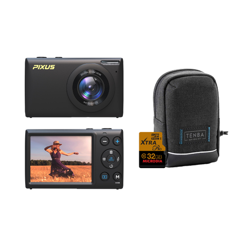 FireFly Pixus V1 Digital Compact Camera Kit - Black EX DEMO