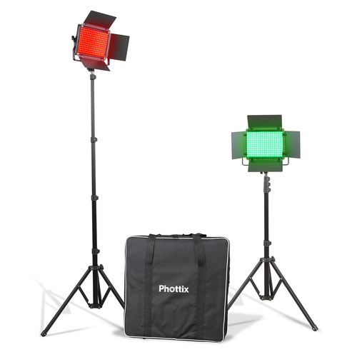 Phottix Kali50R RGB LED Light - Twin Kit Set