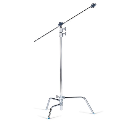 Avenger C-Stand Turtle Base & Column, Grip Head & Extension Arm, Silver - 3m