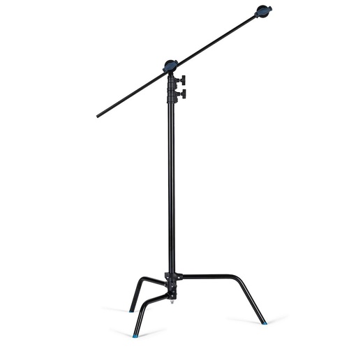 Avenger C-Stand Fixed Base & Column, Grip Head & Extension Arm, Black - 3.3m