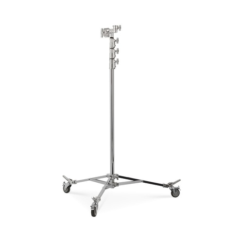 Avenger Overhead Stand 58, Braked Wheels, 3 Risers, Silver - 5.8m