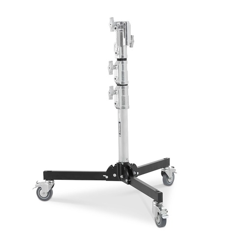 Avenger Junior Roller Low Boy Stand with Combo Head, Silver - 1.2m