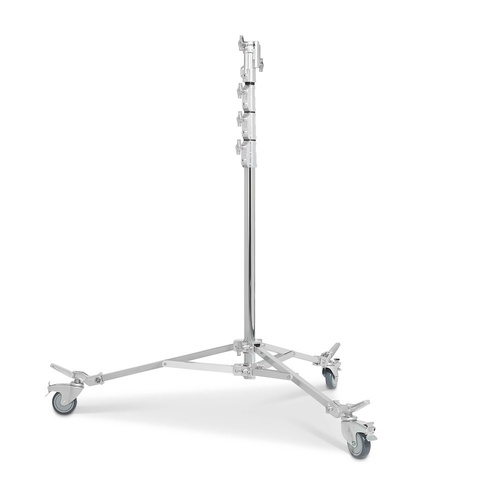 Avenger Junior Roller Stand Low Base, Braked Wheels, Silver - 4.2m