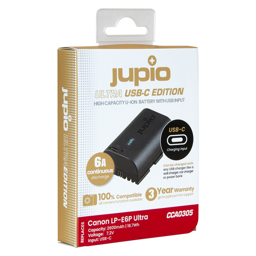 Jupio Canon LP-E6P Ultra 6A 2600mAh Battery