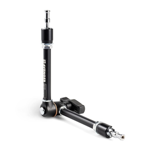 Avenger Friction Arm with T-Knob, Dual 16mm Spigots - Black