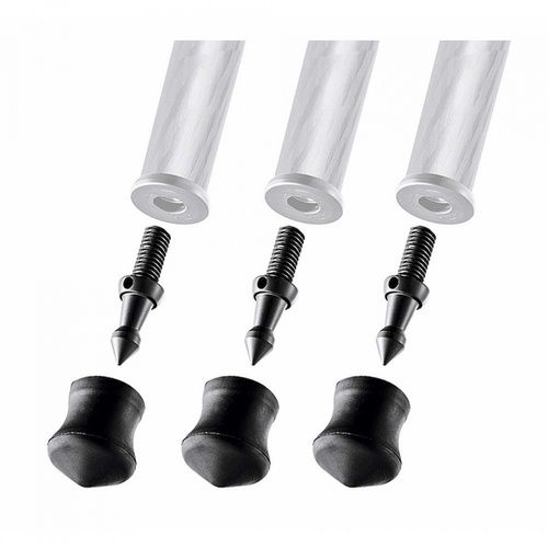 Gitzo Short Spike & Rubber Foot, 30mm, Set of 3