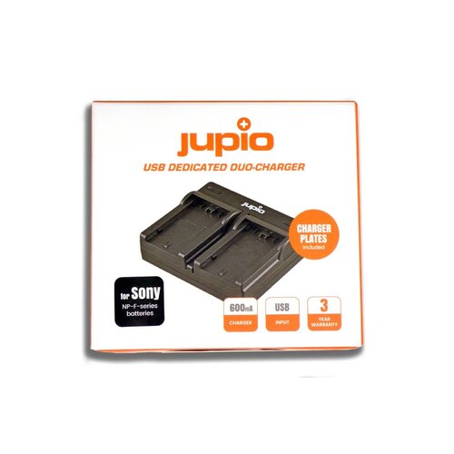 Jupio Dedicated Duo USB Charger with LCD for Sony L Series Batteries